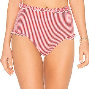 Brand New Solid & Striped Red Leslie Bottom in S